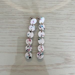 Ceramic Multicolor Dangle Earrings